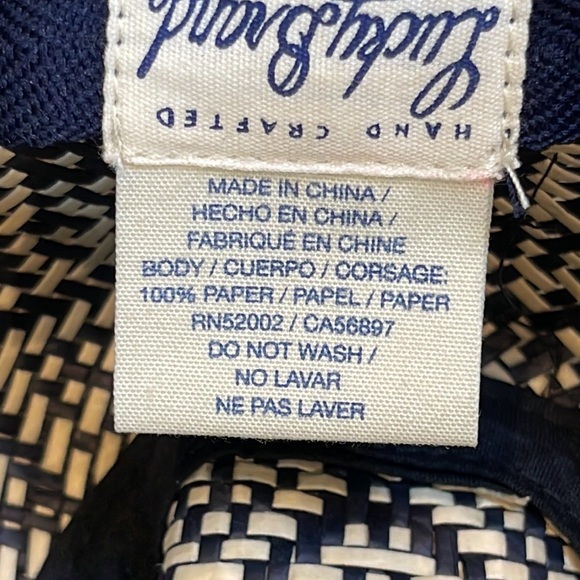 Lucky Brand black and white diamond weave fedora - Picture 6 of 10